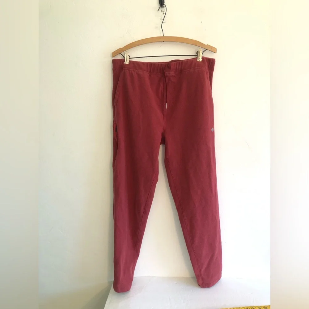 Mack Weldon Mens Jogger Sweatpants Red Drawstring Size L